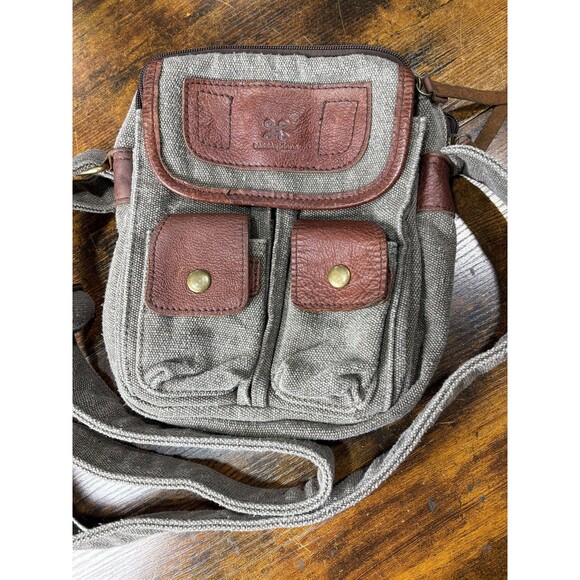 Aran Woollen Men’s  Crossbody Canvas & Leather Bag Camera Hiking Satchel*READ - Picture 5 of 7